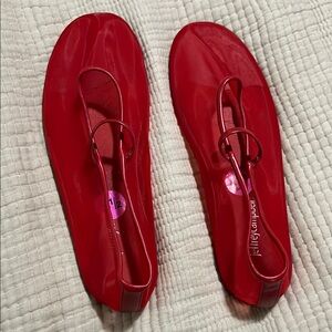 Jeffrey Campbell Glossy Red Flats